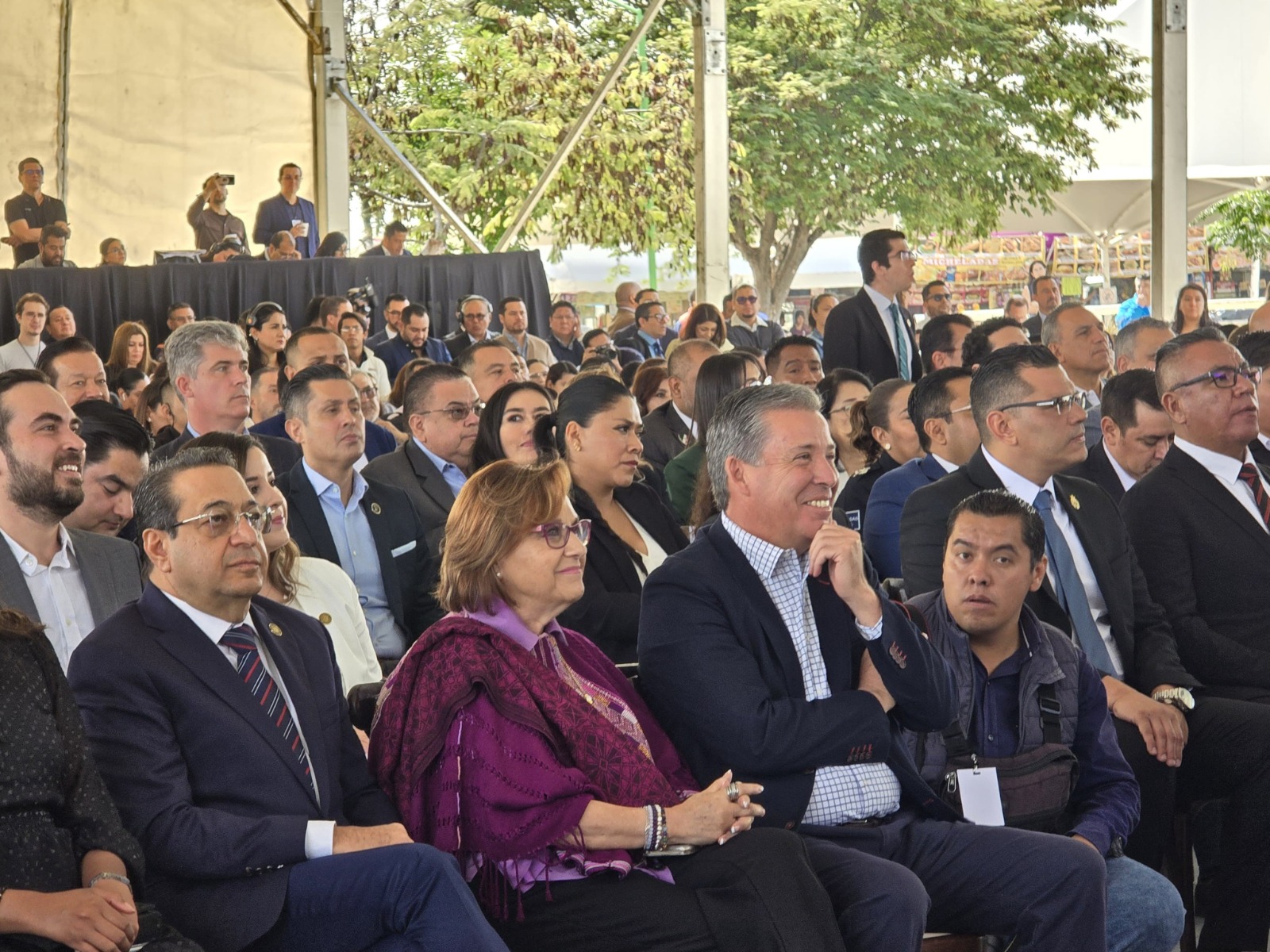 Miguel Márquez en la presentación de la nueva estrategia de seguridad. Fotografía especial