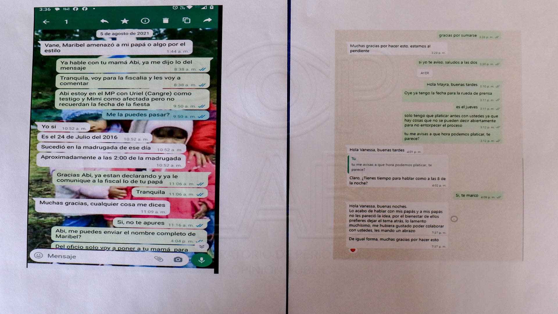 Víctimas bajo amenaza se retractaron de acudir a la rueda de prensa