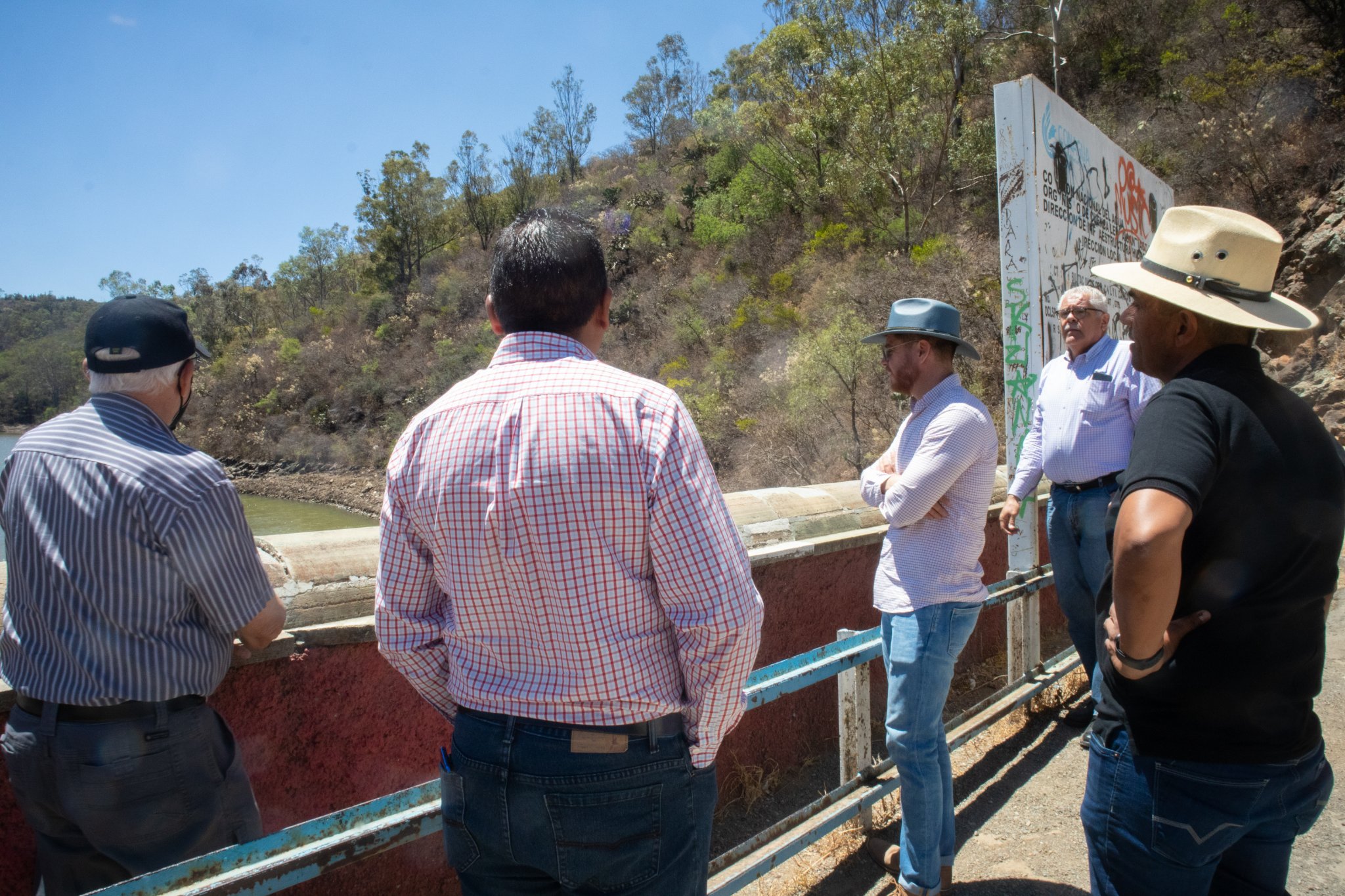 Foto: Especial consejeros de Simapag en una de las presas en la capital
