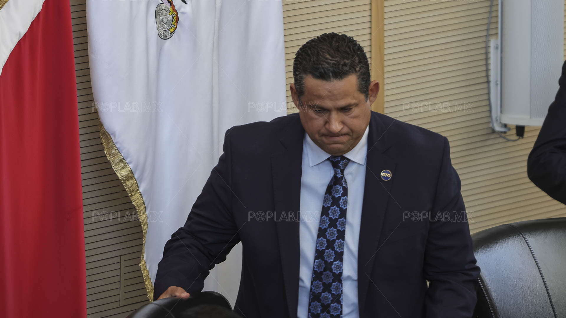 Abandona Diego Sinhue su último evento público como gobernador y se va por la puerta de atrás. Fotografía Juan José Plascencia