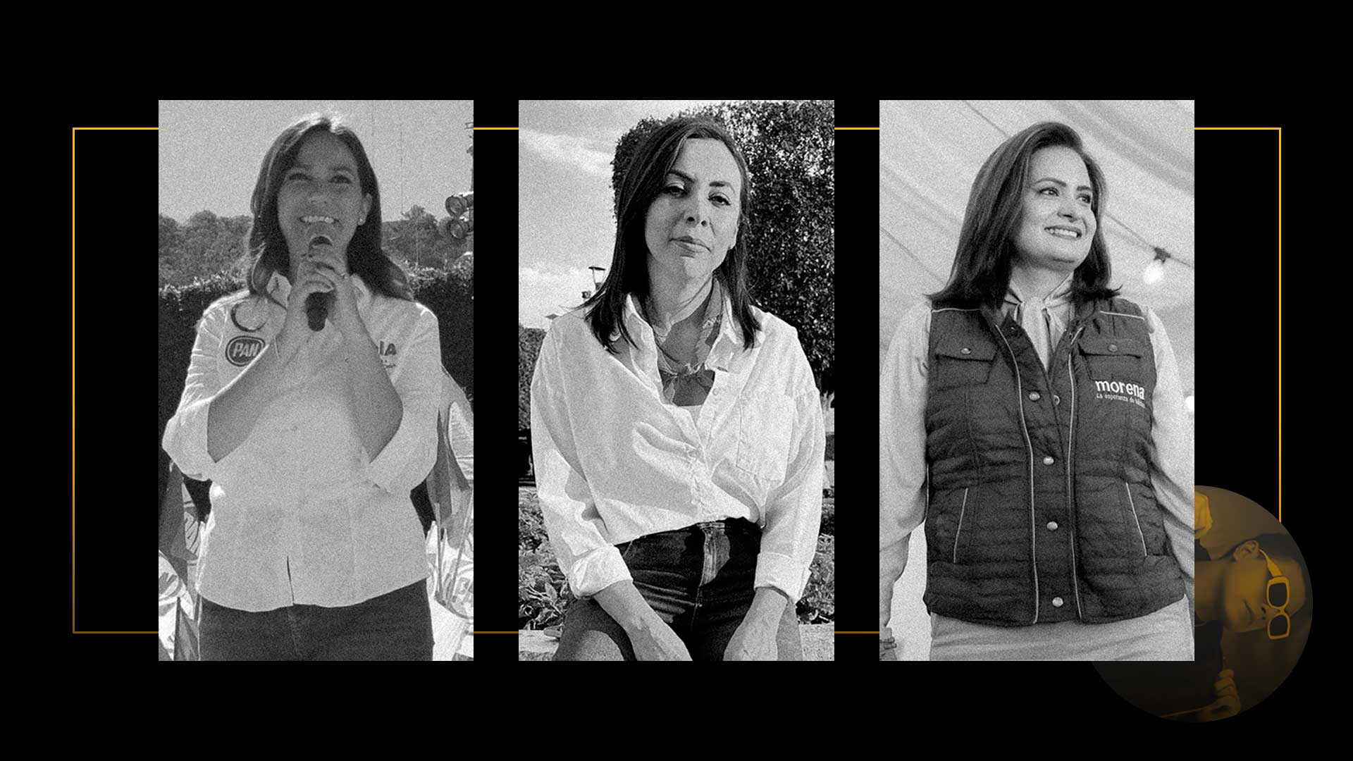 Las tres aspirantes al gobierno estatal. Portada de Juan José Plascencia