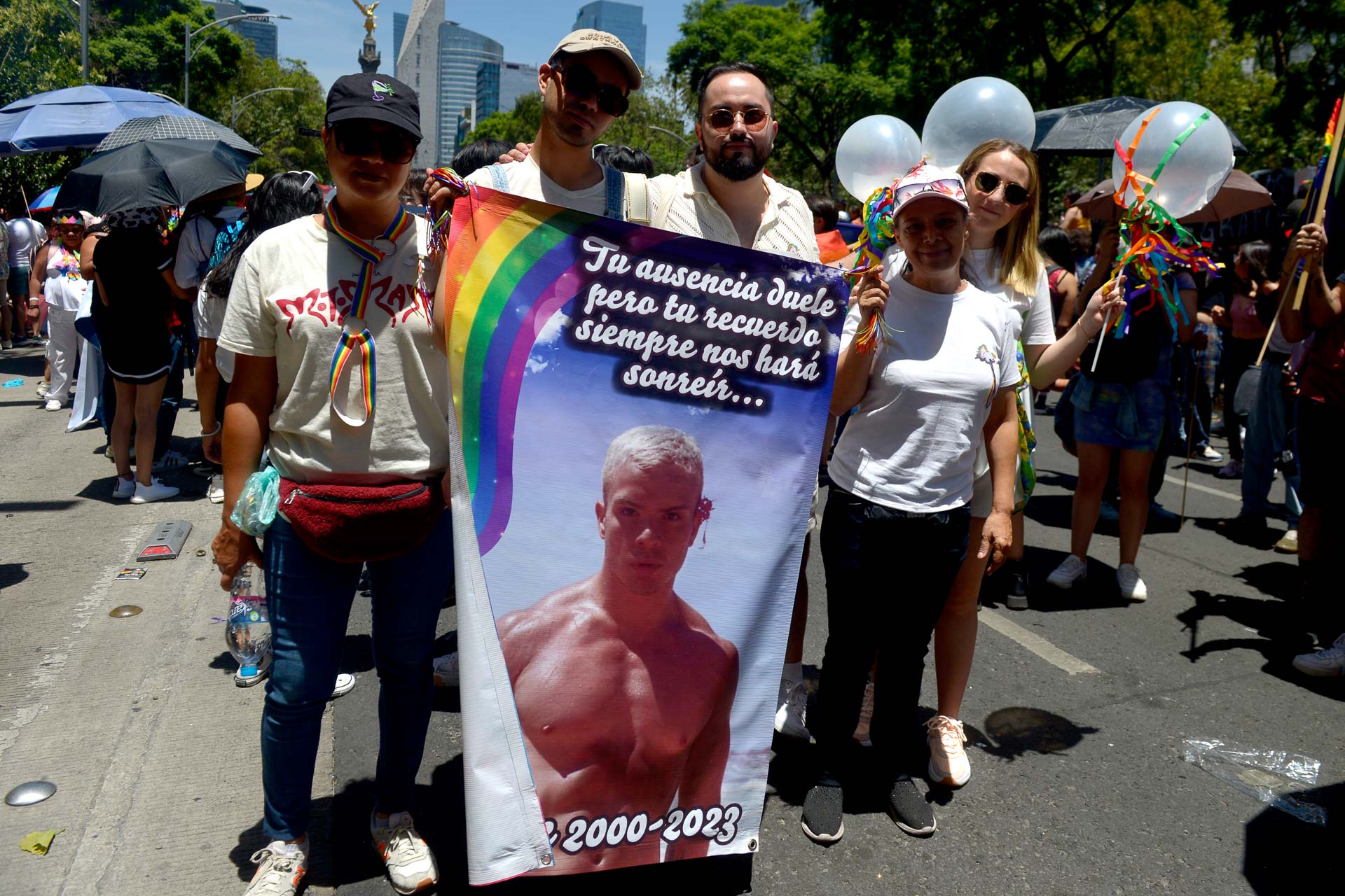 La familia de Isaac Yáñez Padilla, hallado sin vida tras cuatro días desaparecido, se unió también a la marcha