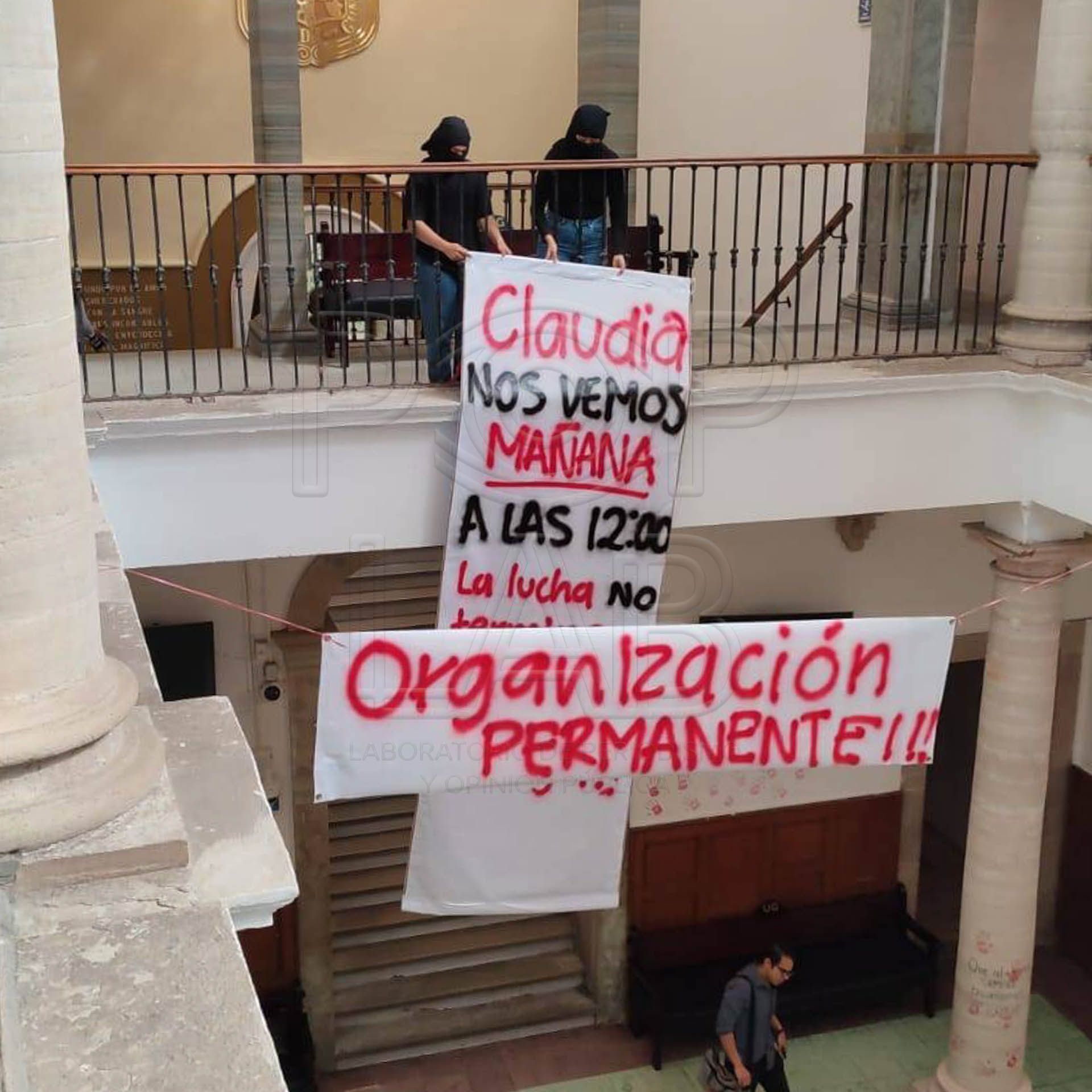 Foto: Especial Intervención registrada un día antes de la reunión en el edificio central