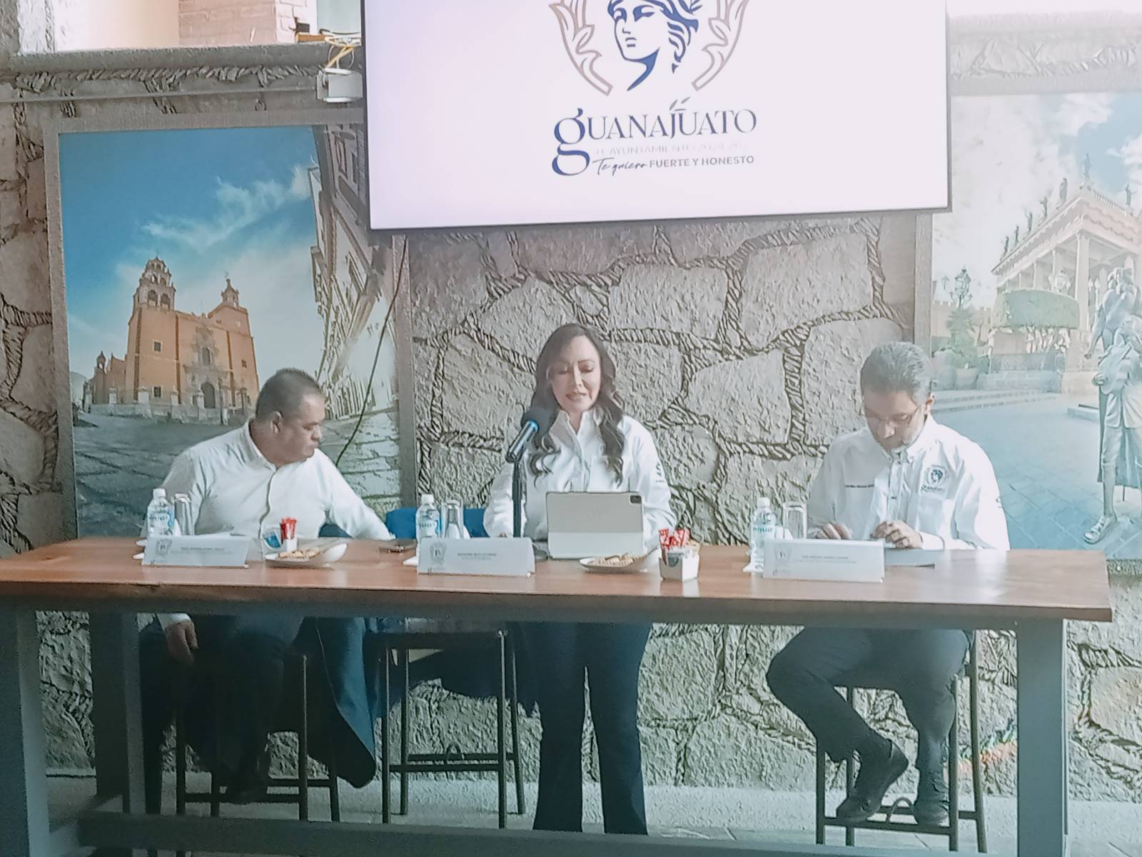 Foto: Yajaira Gasca La alcaldesa durante la presentación de su equipo de trabajo