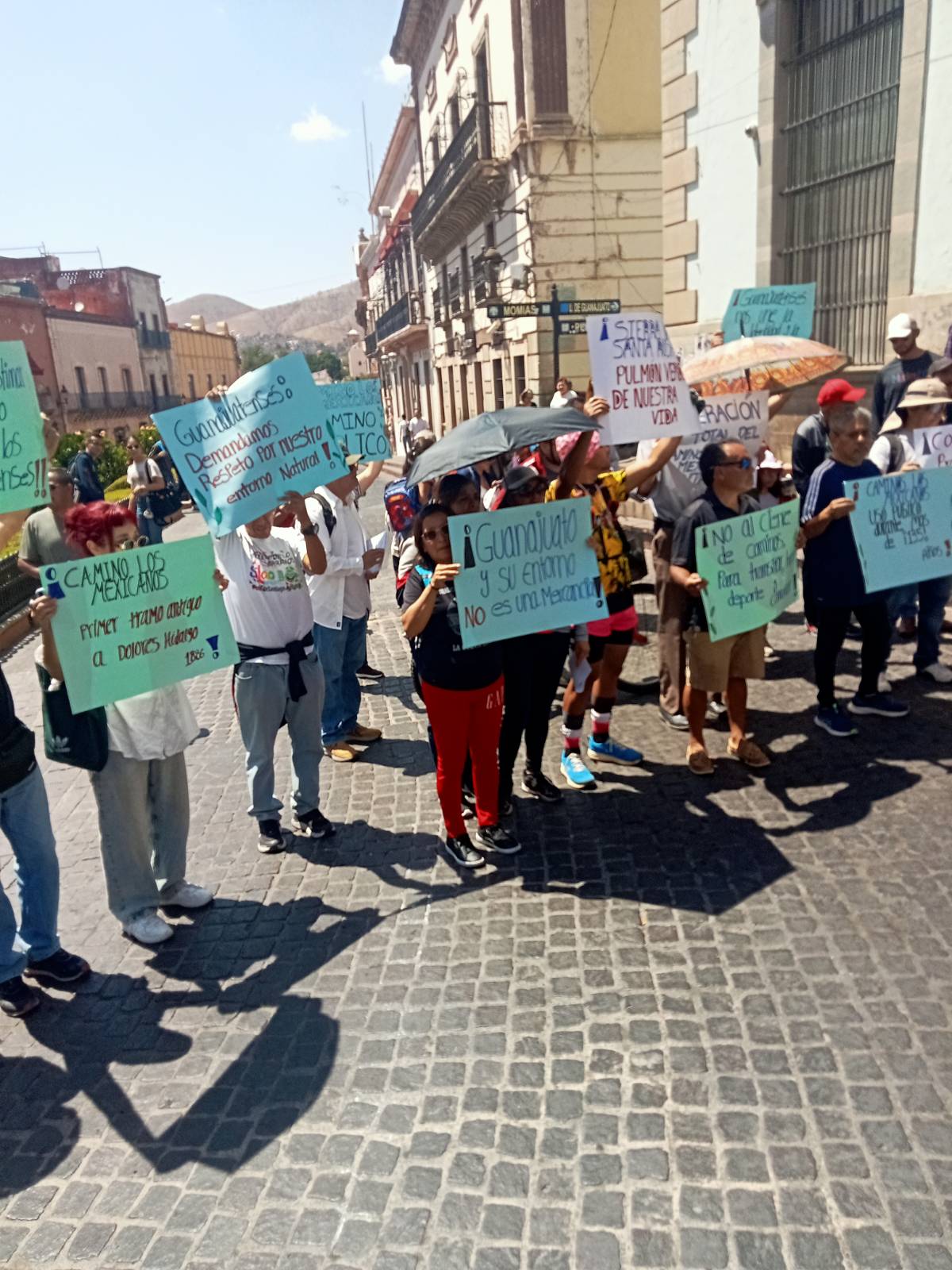 Foto: Yajaira Gasca Protesta en el centro de la ciudad