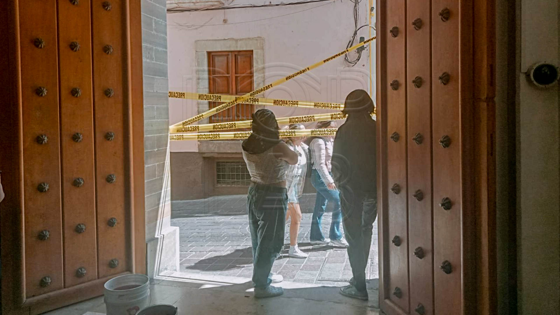 Foto: Yajaira Gasca Clausura del edificio central en Lascuráin de Retana en Guanajuato capital