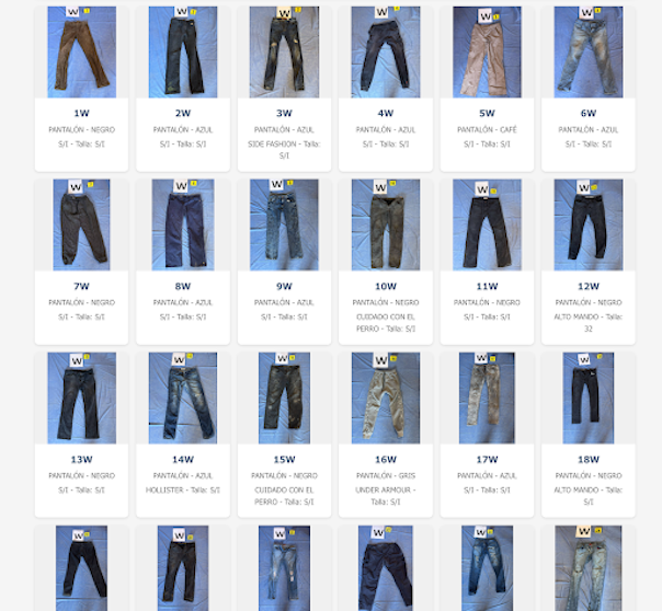 Algunas de las prendas halladas en el rancho clasificadas por el activista Ángel Abundis. Foto: Captura de pantalla