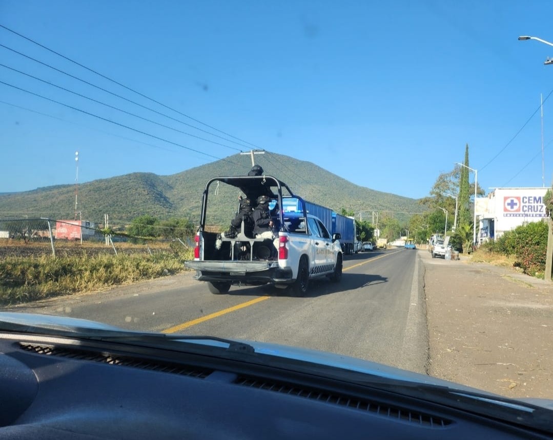 Operativo en el municipio de Yuriria. Foto: Especial