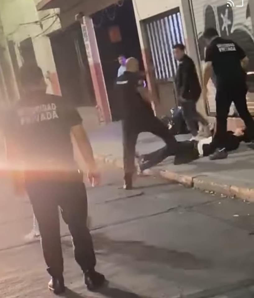 Captura de pantalla del video de la agresión