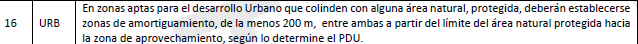 Criterios de Regulación Ecológica para el Sector Urbano en el  Programa de Ordenamiento Ecológico Municipal 2016