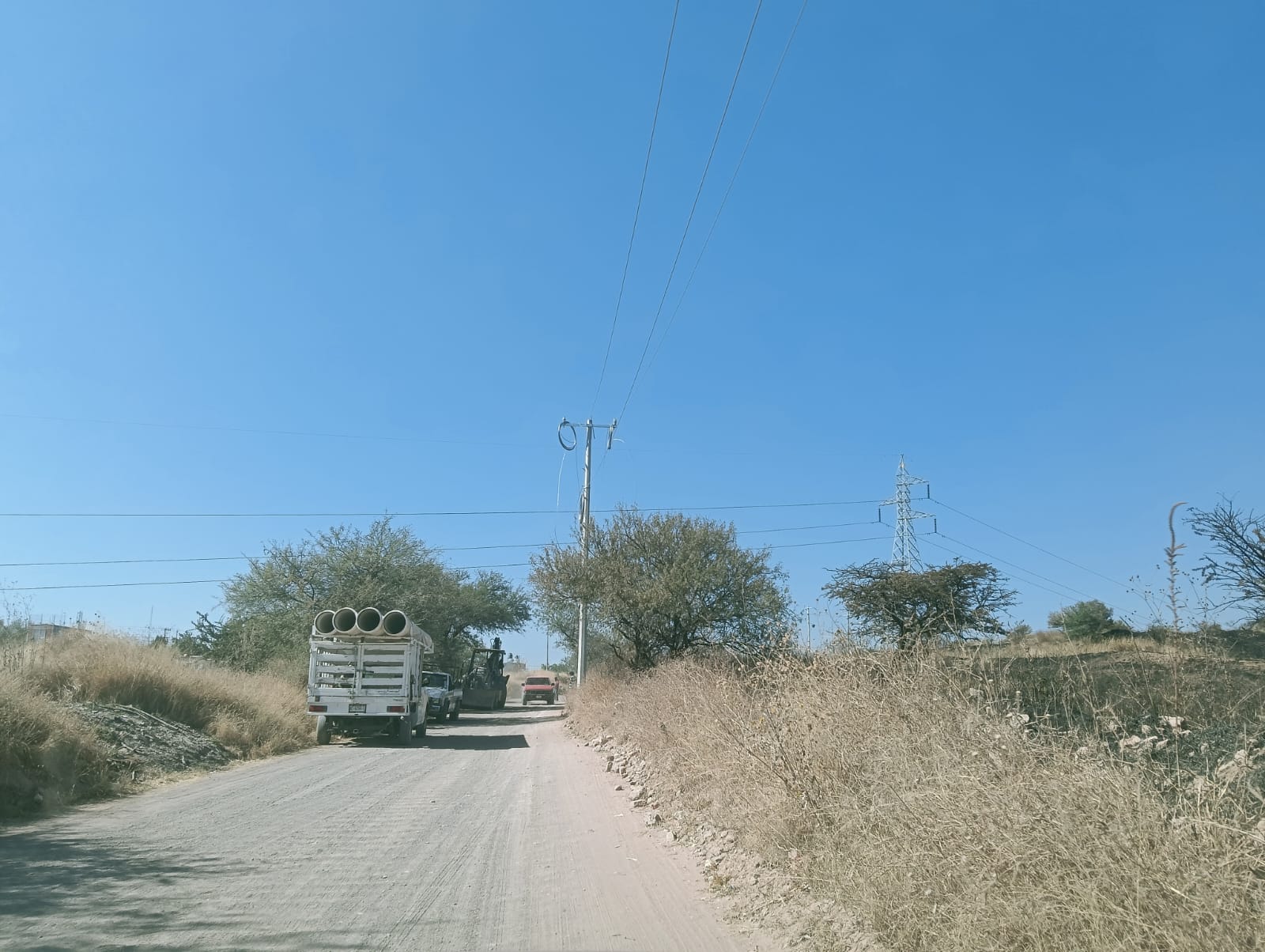Reinicio de obra en la comunidad de El Malacate. Foto: Mónica Cerbón