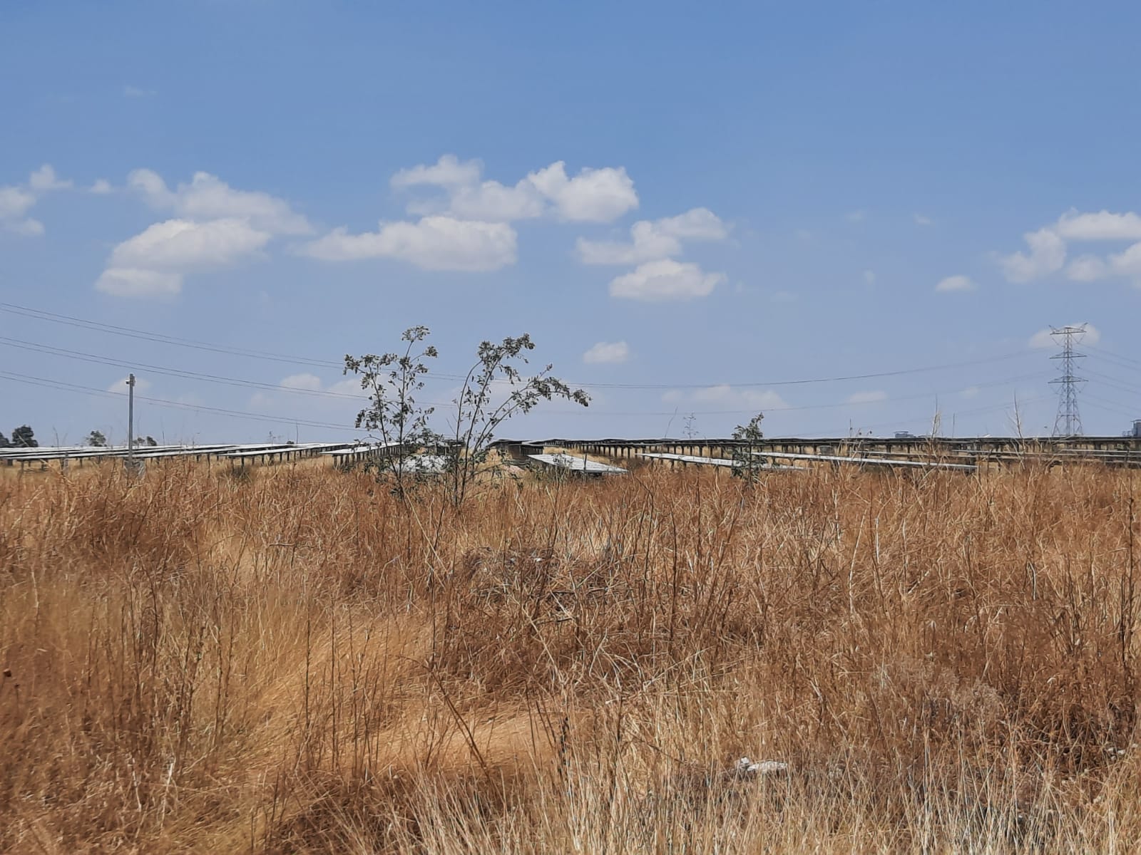 Parque fotovoltaico construido por Next Energy entre 2019 y 2020 en la comunidad de Cañada Honda. Hasta la fecha singue sin funcionar. Crédito: Mónica Cerbón