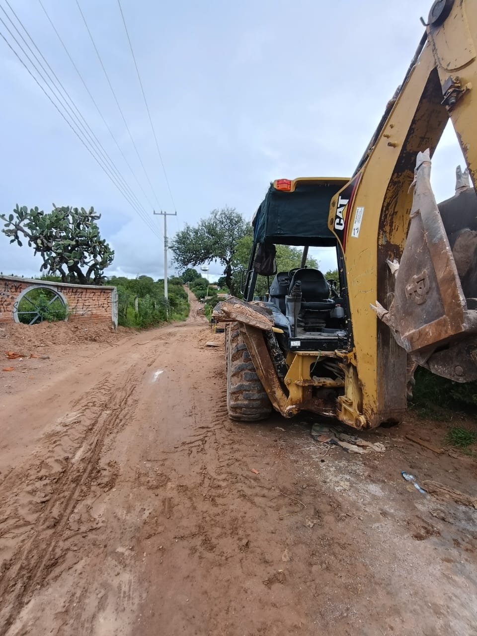 Maquinaria detenida en El Malacate (Mónica Cerbón)