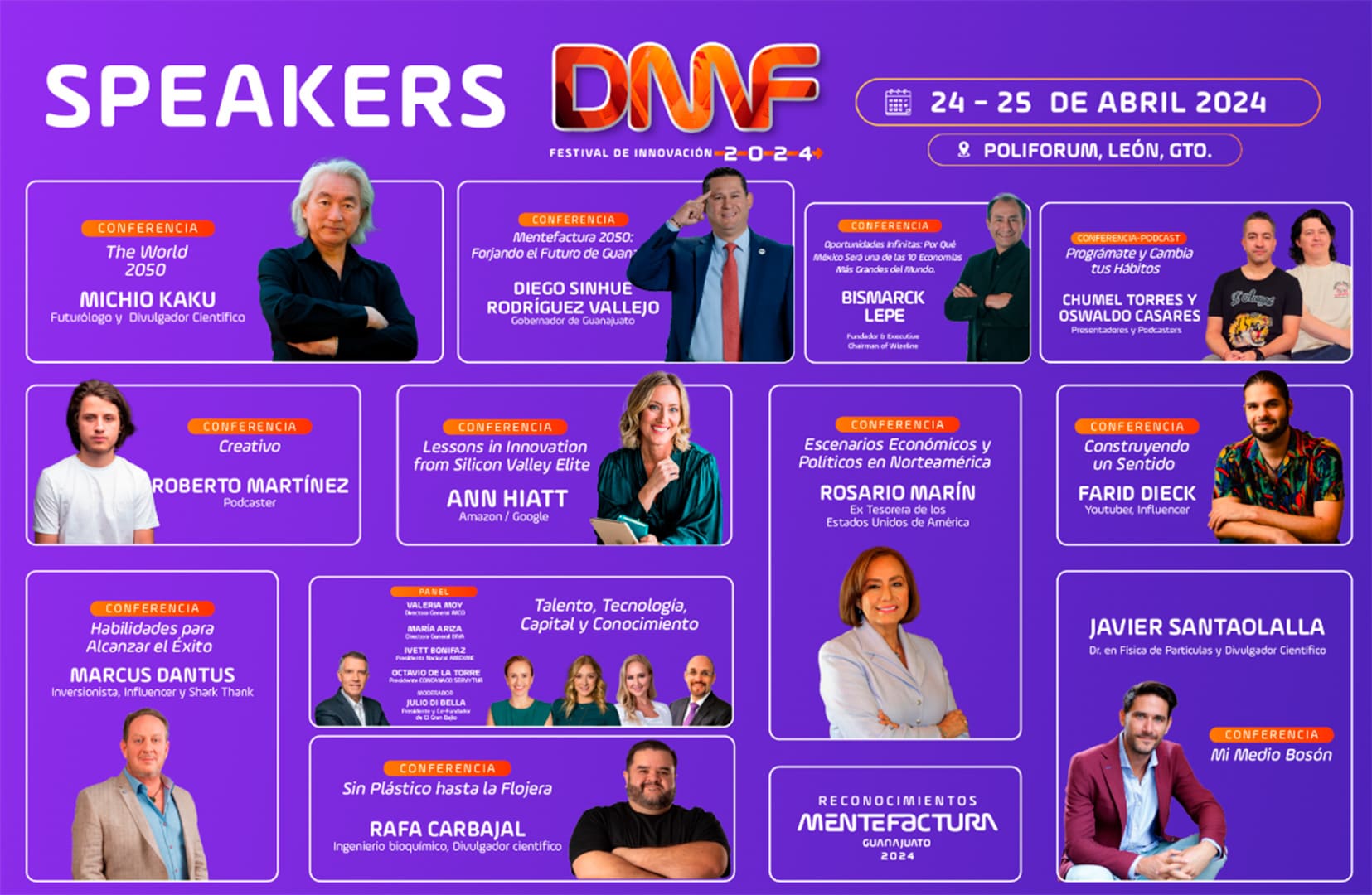 Parte del programa oficial del evento